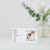 ワインの鑑識家は知っています彼らのブドウ(解剖学)を 名刺 (スタンド正面)