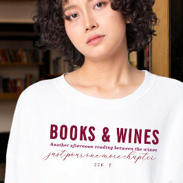 ワインの間で読書する本のクラブの秘密のコード トライブレンドTシャツ
