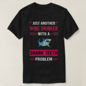ワインの飲み歯 Tシャツ (デザイン正面)
