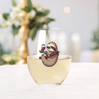 ワインの飲み込み口 ステムなしワイングラス