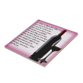 ワインの   義理の姉妹の詩 タイル (側面)