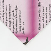 ワインの   義理の姉妹の詩 フリースブランケット (角)