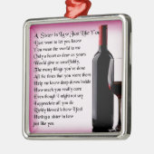 ワインの 義理の姉妹の詩 メタルオーナメント (左)