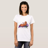 ワインのDacchus犬 Tシャツ (正面フル)