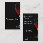 ワインのglassbusinessカードテンプレート 名刺 (正面/裏面)