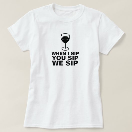 ワインのsipシャツ tシャツ (デザイン正面)