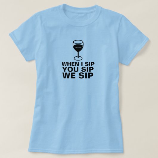 ワインのsipシャツ tシャツ (デザイン正面)