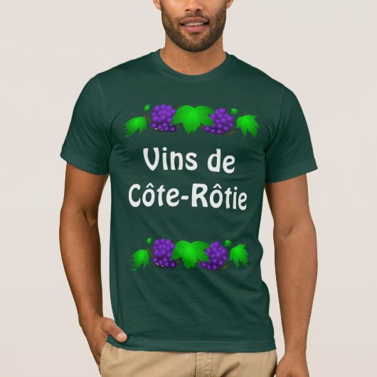 ワインのTシャツ- Côte-Rôtie Tシャツ (正面)