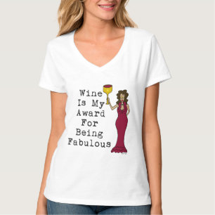 ワインはすばらしいのための私の賞です Tシャツ