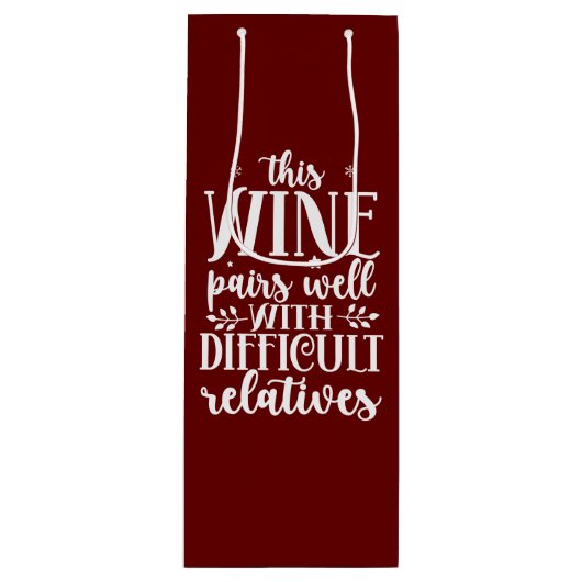 ワインはよく合う ワインギフトバッグ (正面)
