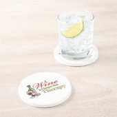 ワインはセラピーより安いです コースター (側面)