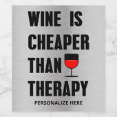 ワインはセラピーワインラベルより安い ワインラベル (シングルラベル)