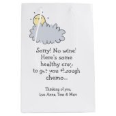 ワインはダメだ！ヘルシーおもしろいク気にチェモ ミディアムペーパーバッグ (正面)