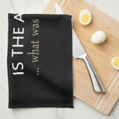 ワインはワインのおもしろい引用文 キッチンタオル (四つ折り)