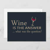 ワインはワインのおもしろい引用文 シーズンポストカード (正面/裏面)