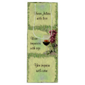 ワインは年齢と共に向上 – ワインで向上 ワインギフトバッグ (正面)