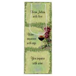 ワインは年齢と共に向上 – ワインで向上 ワインギフトバッグ