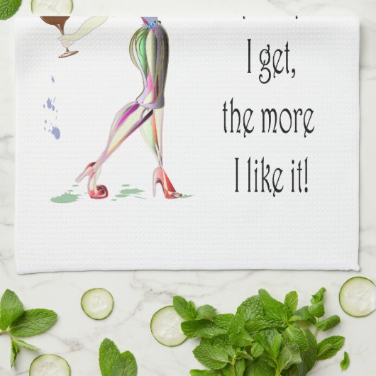 ワインは年齢のユーモアのあるなワインの発言と改良します キッチンタオル (折り畳み)