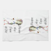 ワインは年齢、ユーモアのあるな芸術のギフトと改良します キッチンタオル (横)