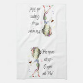 ワインは年齢、ユーモアのあるな芸術のギフトと改良します キッチンタオル (縦)