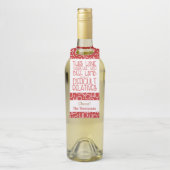 ワインは相性がよい | ホーホーおもしろい ボトルネックタグ (ボトル)