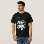 「ワインは知恵」プリントトレンディーメンズTシャツ Tシャツ (正面フル)