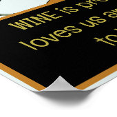 ワインは神が私たちを愛している証拠だ、ポスター ポスター (角)