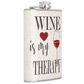 ワインは私のセラピーフラスコ フラスク (右)