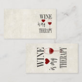 ワインは私のセラピー名刺 名刺 (正面/裏面)