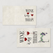 ワインは私のセラピー名刺 名刺 (正面/裏面)