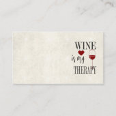 ワインは私のセラピー名刺 名刺 (正面)