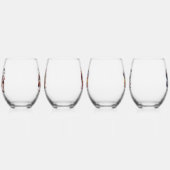 ワインは私のセラピー ステムなしワイングラス (左)