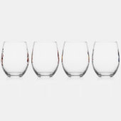 ワインは私のセラピー ステムなしワイングラス (右)