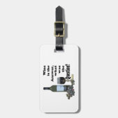 ワインは答え、何でした質問ですか。  ギフト ラゲッジタグ (正面縦)