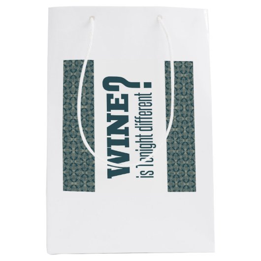 ワインは違う今夜？馬西棚？過ぎ越し ミディアムペーパーバッグ (正面)