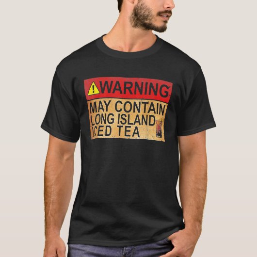 ワインは長い島のアイスティーを含むことができる Tシャツ (正面)