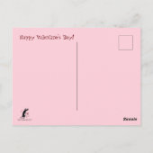 ワインは2バレンタインの夕食より安い ポストカード (裏面)