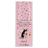 ワインは2バレンタインの夕食より安い ワインギフトバッグ (正面)