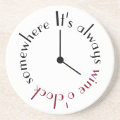 ワインは24時の顔 コースター (正面)