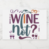 ワインは？ スパークリングワインラベル (シングルラベル)