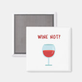 ワインは？ノベルティ磁石 マグネット (正面/裏面)