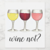 ワインは？レッドホワイトロセメガネワイナリーワイン恋人 ワインラベル (シングルラベル)