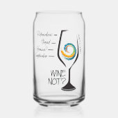 ワインは？飲みガラス ガラス缶 (正面)