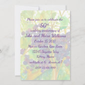 ワインぶどう 50周年結婚記念日パーティー招待状 招待状 (裏面)