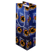 ワインへの面白いハロウィーンの魔女の不気味道 ワインギフトバッグ (正面アングル)
