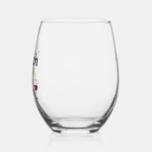 ワインへの魔女の道 ステムなしワイングラス (左)