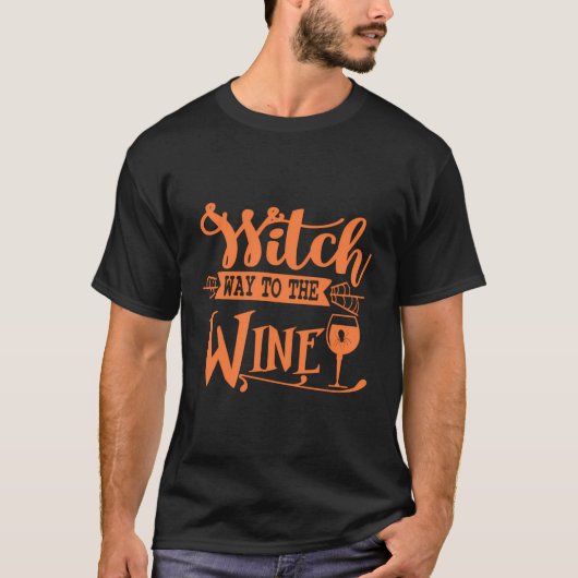ワインへの魔女の道 Tシャツ (正面)