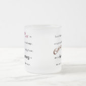 ワインまたはコーヒー平静の祈りの言葉-曇らされたマグ フロストグラスマグカップ (中央)