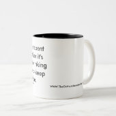 ワインまたはコーヒー・マグ。 数で圧倒された母 ツートーンマグカップ (正面右)