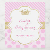 ワインまたはワきらめくインボトルラベルpricess pink g ワインラベル (シングルラベル)